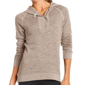 ICEBREAKER 260 Midweight Crave Long
Sleeve Hoodie Hooded Top in Fawn - Sz Medium